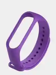 Фиолетовый силиконовый ремешок для Xiaomi Mi Band 5 / Mi Band 6, Сяоми Ми Банд 5 / Ми Банд 6
