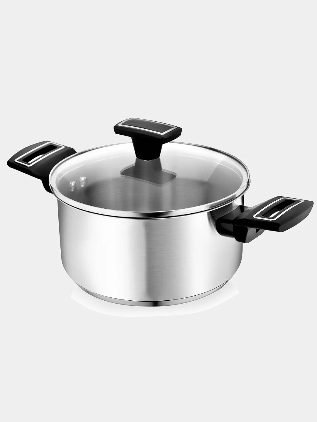 Кастрюля с крышкой Vensal Velours noir VS1501 из нержавеющей стали 3л (20см)