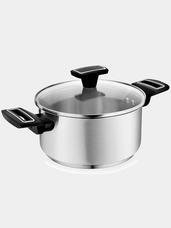 Кастрюля с крышкой Vensal Velours noir VS1501 из нержавеющей стали 3л (20см)