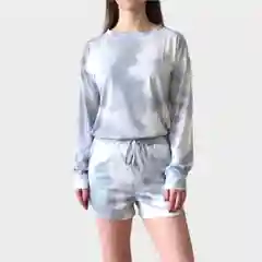 Женский комплект с шортами Tie dye
