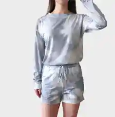 Женский комплект с шортами Tie dye