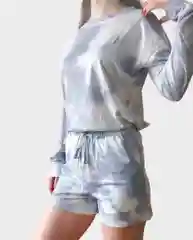 Женский комплект с шортами Tie dye