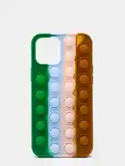 Бежевый чехол на Apple Iphone 7/8/SE, 7+/8+, XR, 12, 12 Pro Max  поп ит/пуппырка антистресс