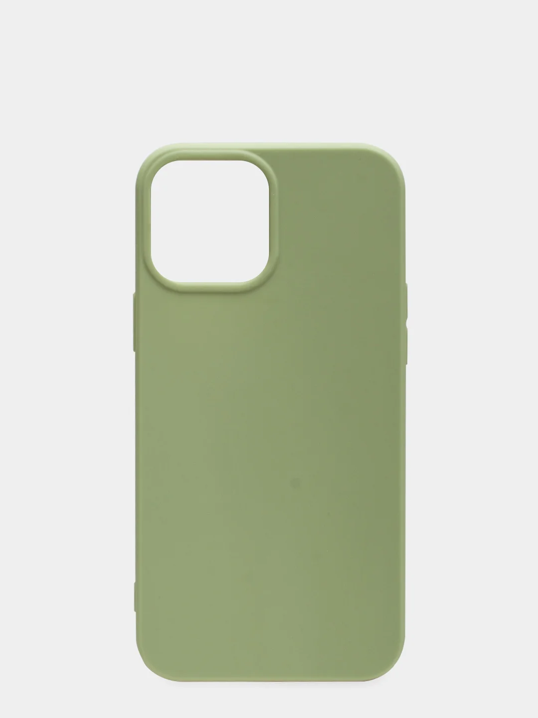 Оливковый чехол силиконовый для iPhone 12 Pro Max, матовый, однотонный