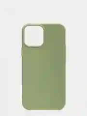 Оливковый чехол силиконовый для iPhone 12 Pro Max, матовый, однотонный