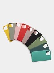 Чехол силиконовый для iPhone 12 Pro Max, матовый, однотонный