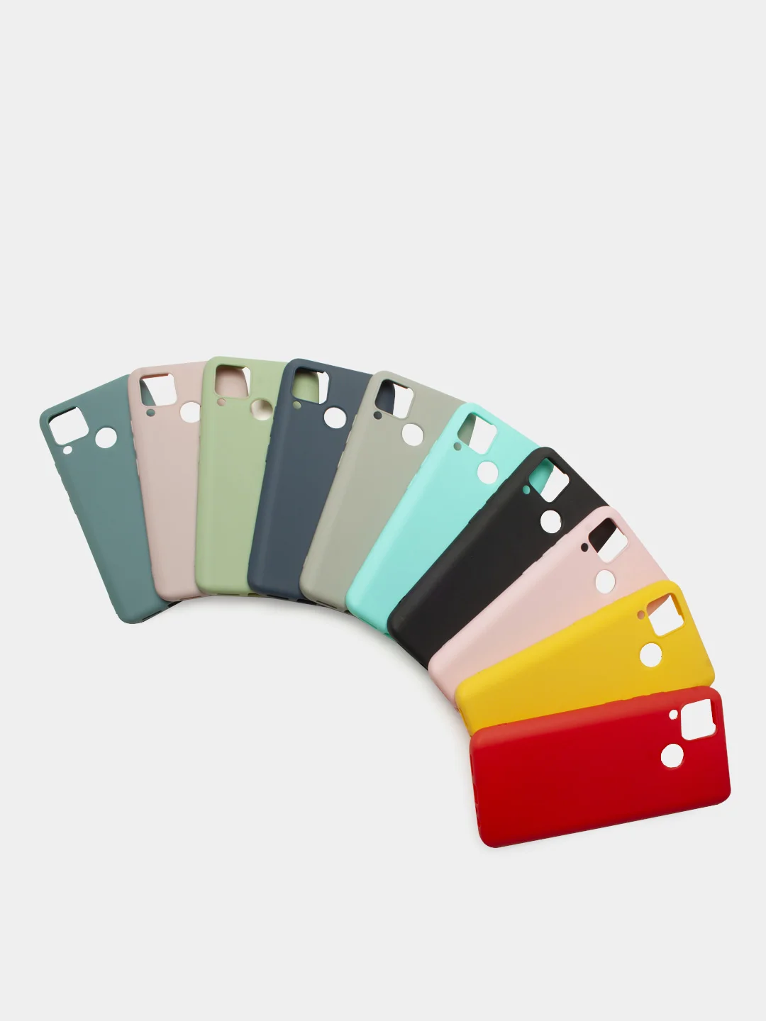 Чехол для Realme C12/C15 силиконовый матовый однотонный