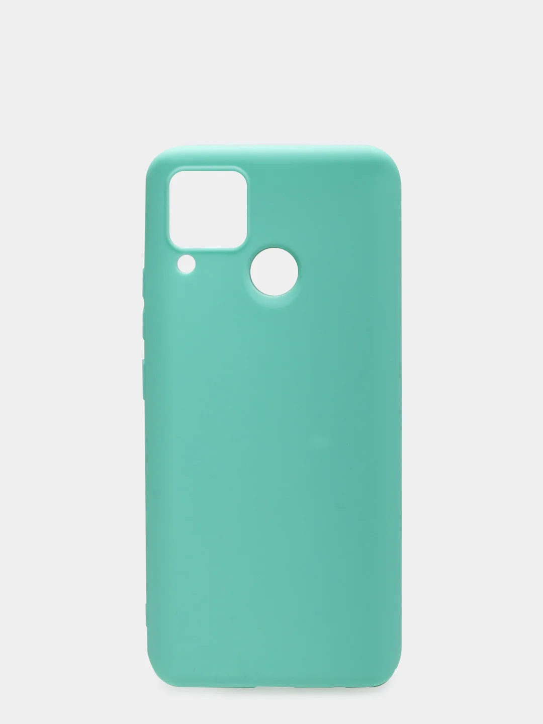 Бирюзовый чехол для Realme C12/C15 силиконовый матовый однотонный