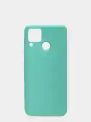Бирюзовый чехол для Realme C12/C15 силиконовый матовый однотонный