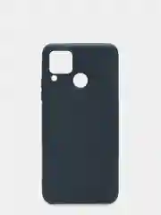 Темно-синий чехол для Realme C12/C15 силиконовый матовый однотонный