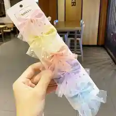 Красный набор заколок Бантики