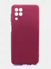 Коралловый чехол силиконовый с микрофиброй и защитой камеры для Samsung Galaxy A22 4G (самсунг)