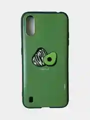 Хаки чехол для Samsung Galaxy A01, M01 в ассорт карта, с картинкой / рисунком