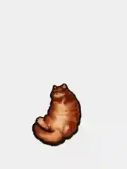 Значок деревянный "Пухлый кот"