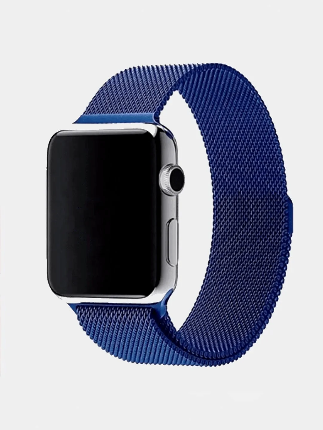 Синий ремешок Миланская петля Apple Watch 1, 2, 3, 4, 5, 6, SE, 7,  38, 40, 41, 42, 44, 45 мм