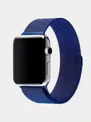 Синий ремешок Миланская петля Apple Watch 1, 2, 3, 4, 5, 6, SE, 7,  38, 40, 41, 42, 44, 45 мм
