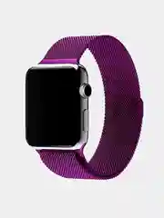 Фиолетовый ремешок Миланская петля Apple Watch 1, 2, 3, 4, 5, 6, SE, 7,  38, 40, 41, 42, 44, 45 мм