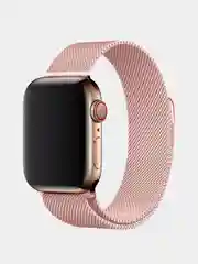 Розовый ремешок Миланская петля Apple Watch 1, 2, 3, 4, 5, 6, SE, 7,  38, 40, 41, 42, 44, 45 мм