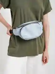 Голубой сумка поясная