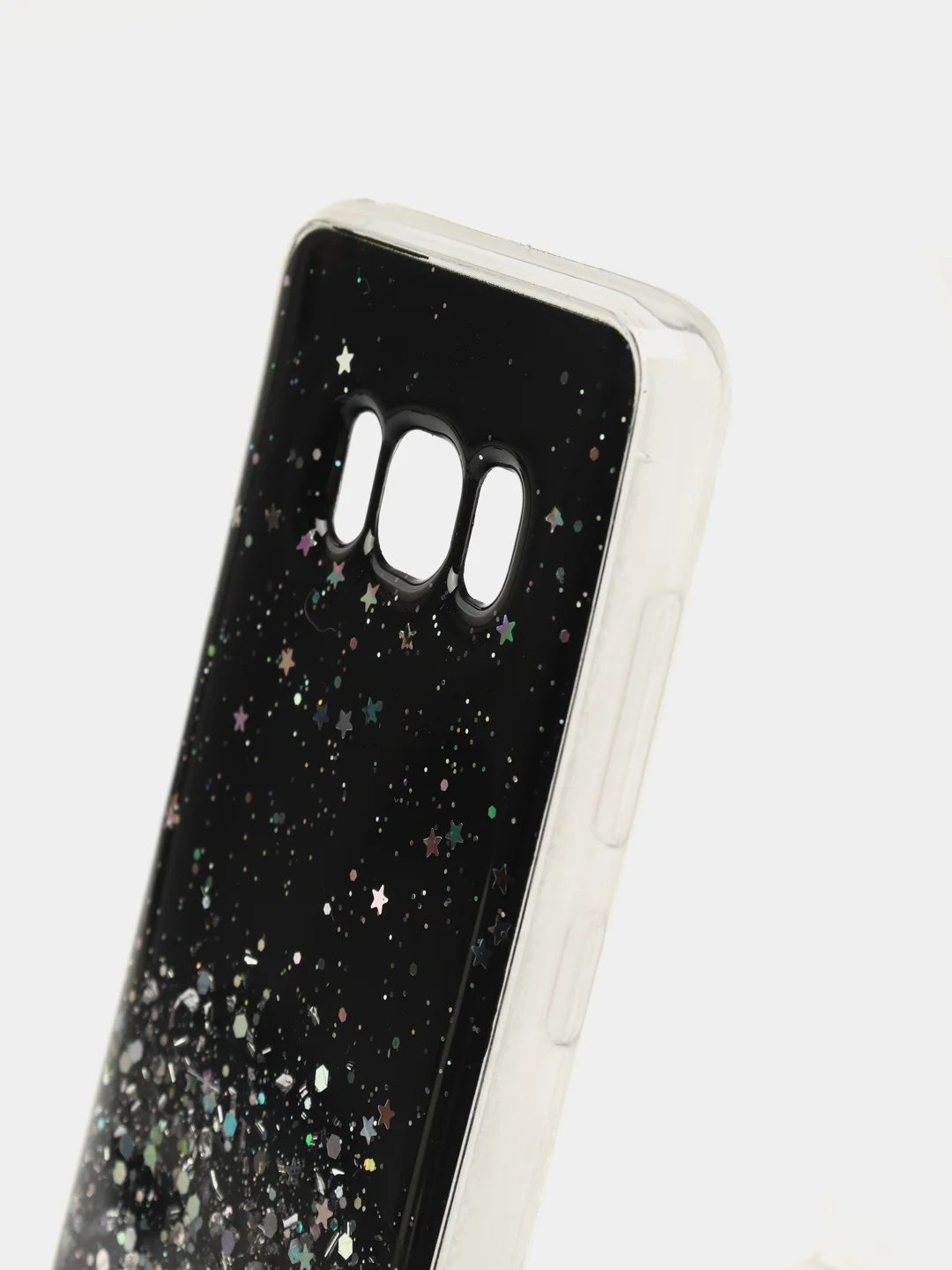 Чехол Samsung Galaxy S20 с блестками силиконовый