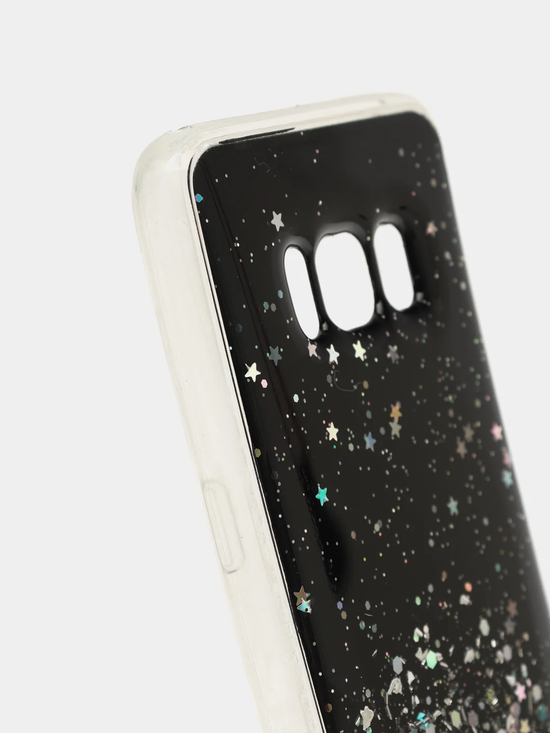 Чехол Samsung Galaxy S20 с блестками силиконовый