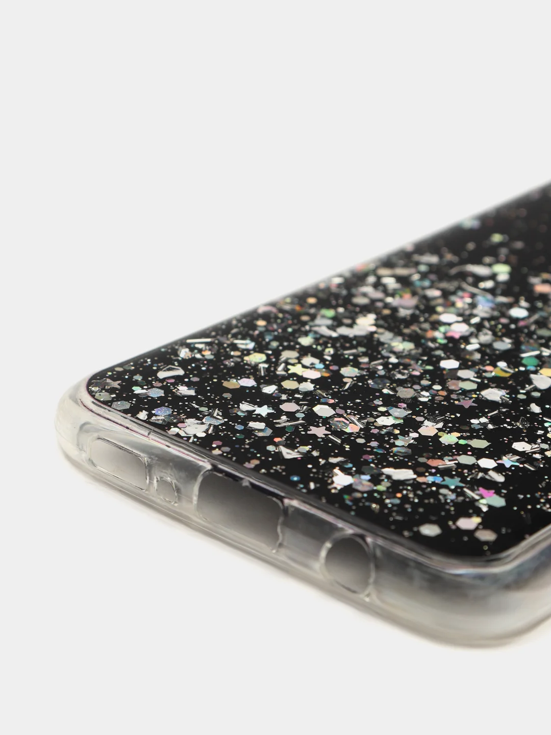 Чехол Samsung Galaxy S20 с блестками силиконовый