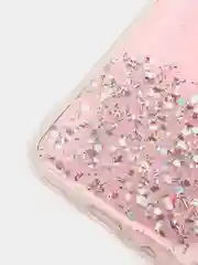 Чехол Samsung Galaxy S20 с блестками силиконовый