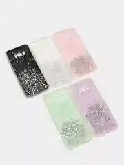 Чехол Samsung Galaxy S20 с блестками силиконовый