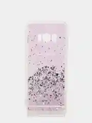 Лавандовый чехол Samsung Galaxy S20 с блестками силиконовый