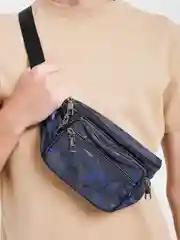 Синий сумка поясная