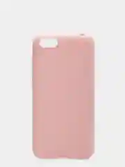 Розовый чехол для Huawei Honor 7A/Y5 2018 силиконовый матовый однотонный