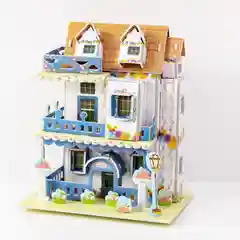 Красный пазлы - конструктор 3D из пенокартона, трехмерная головоломка