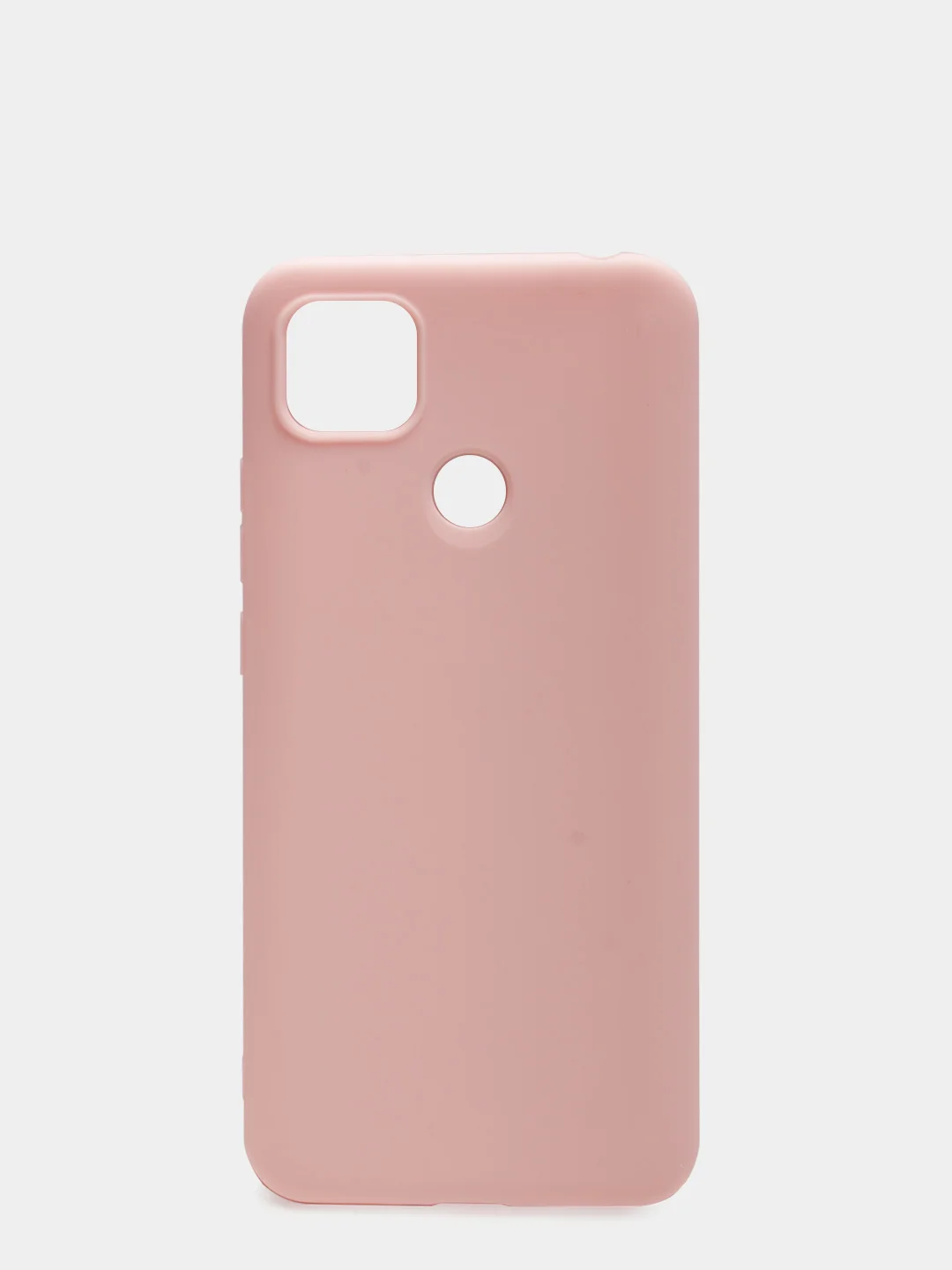 Розовый чехол для Xiaomi Redmi 9С силиконовый матовый однотонный