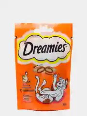 Лакомые подушечки для кошек с лососем 60 грам Dreamies