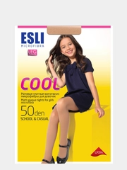 Колготки детские ESLI, COOL 50 den, microfibra & LYCRA, роста 116 до 152, by Conte SPA