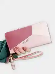 Розовый женский кошелек Forever Young на молнии из экокожи