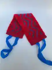 Красный мочалка "Узор"