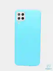 Голубой чехол для Samsung Galaxy A42 силиконовый матовый