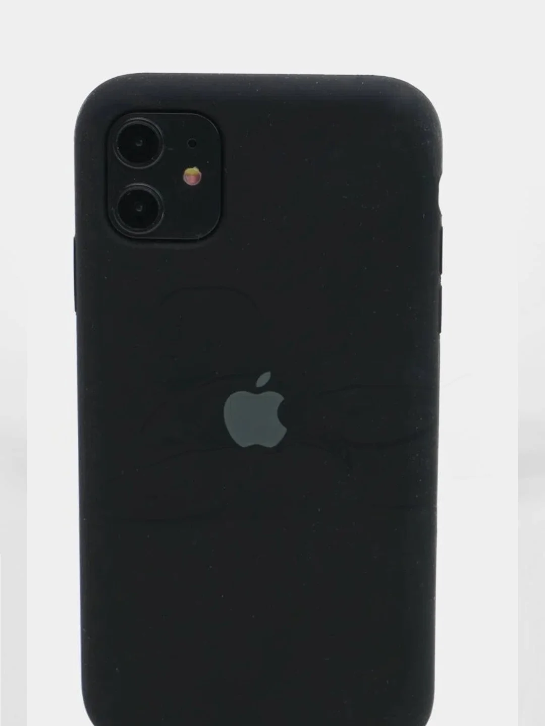 Черный чехол Silicone Case для iPhone 11