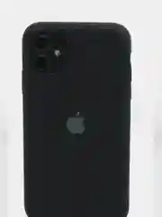 Черный чехол Silicone Case для iPhone 11