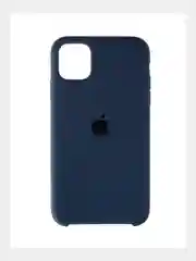 Синий меланж чехол Silicone Case для iPhone 11