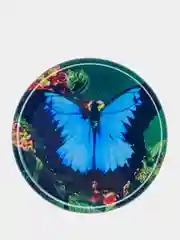 Синий попсокет для смартфона с рисунком Бабочки, винтаж