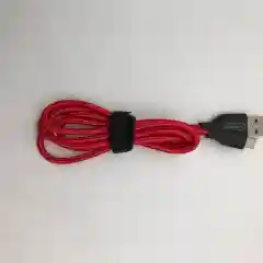 Кабель MICRO USB 1M в тканевой оплетке для быстрой зарядки серый,красный