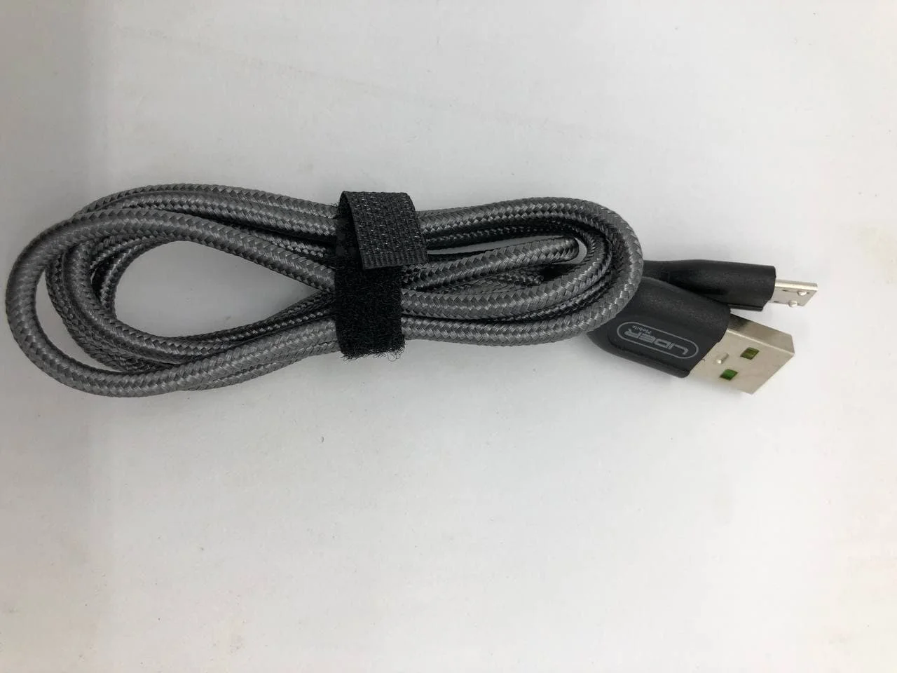 Серый кабель MICRO USB 1M в тканевой оплетке для быстрой зарядки серый,красный