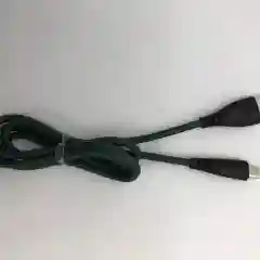 Зеленый кабель Micro USB, мягкая, гибкая оплетка, белый, зеленый, 1 м