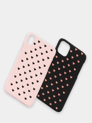 Чехол для iPhone "Hearts", 6s, 7, 8 Plus, X, Xs, XR, Max, 11 Pro Max, 12 Pro Max, mini