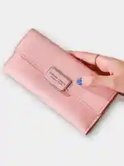 Розовый женский кошелек Forever Young из экокожи, на кнопке