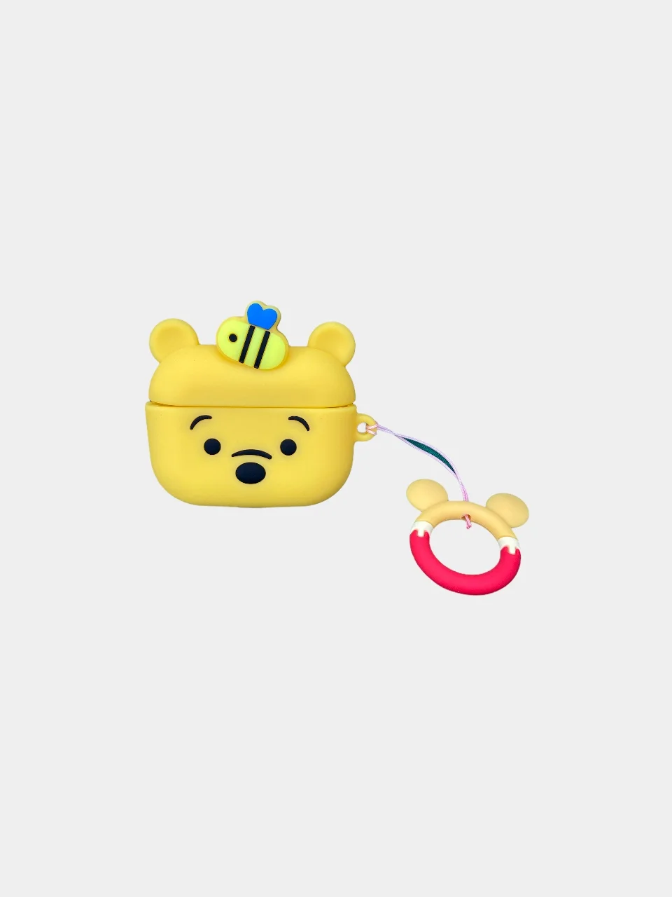 Терракотовый cиликоновый чехол для Airpods 1,2/Pro  игрушка с карабином