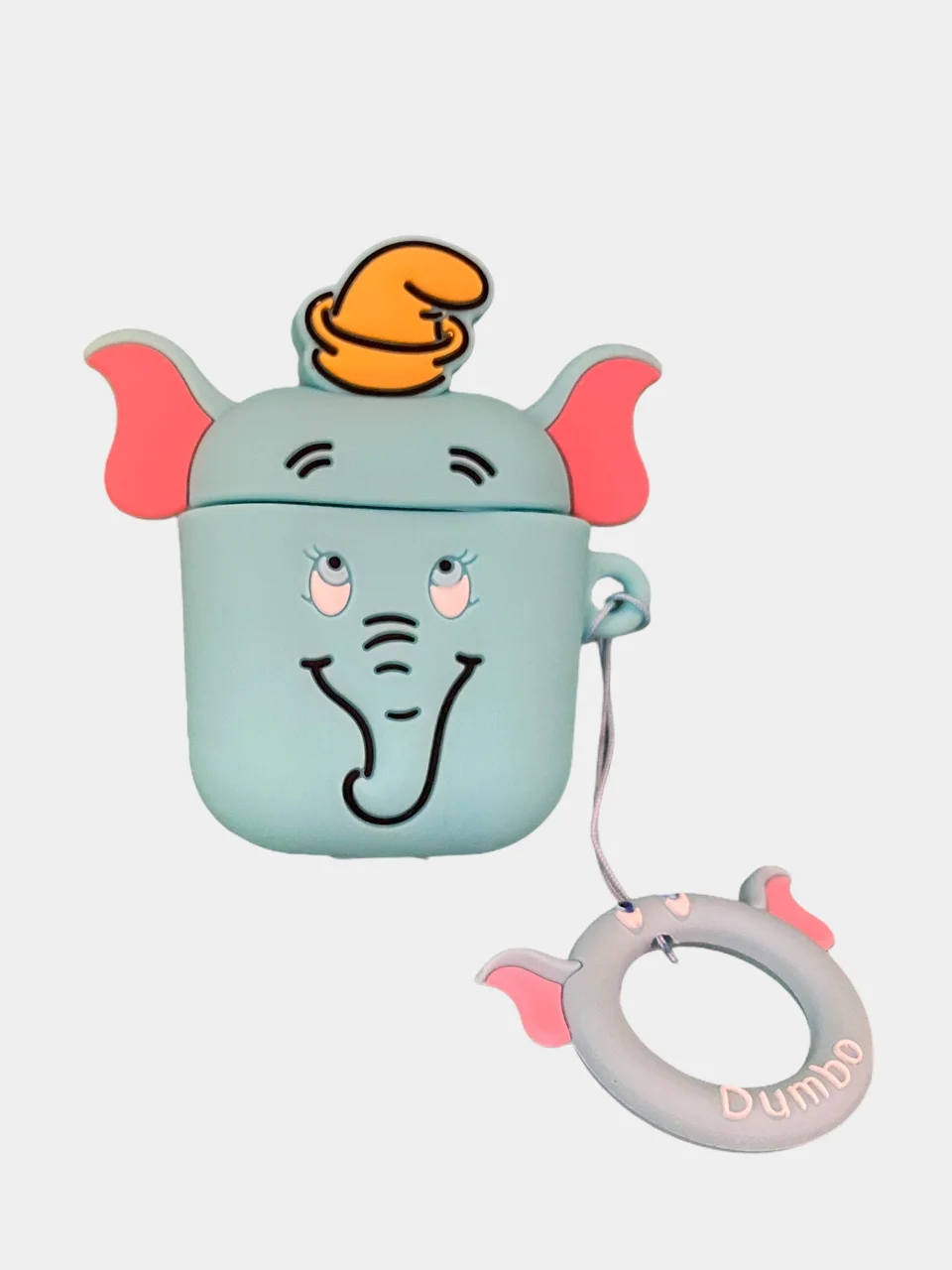 Карамельный cиликоновый чехол для Airpods 1,2/Pro  игрушка с карабином