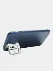 Белый чехол для iPhone 11 пластиковый матовый ультратонкий  с защитой камеры